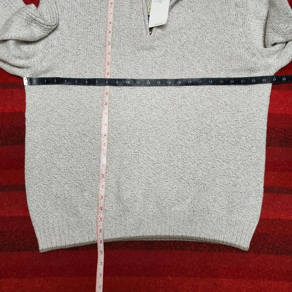 NWT Columbia Mens XL Selleck Canyon Half Zip Sweater Heavyweight Knit Gray